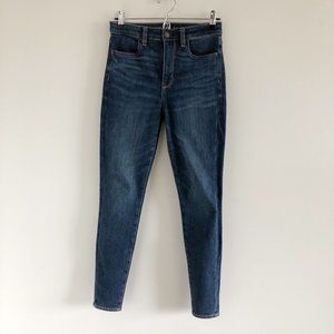 American Eagle Super Hi-Rise Jegging Skinny Jeans 2 Blue